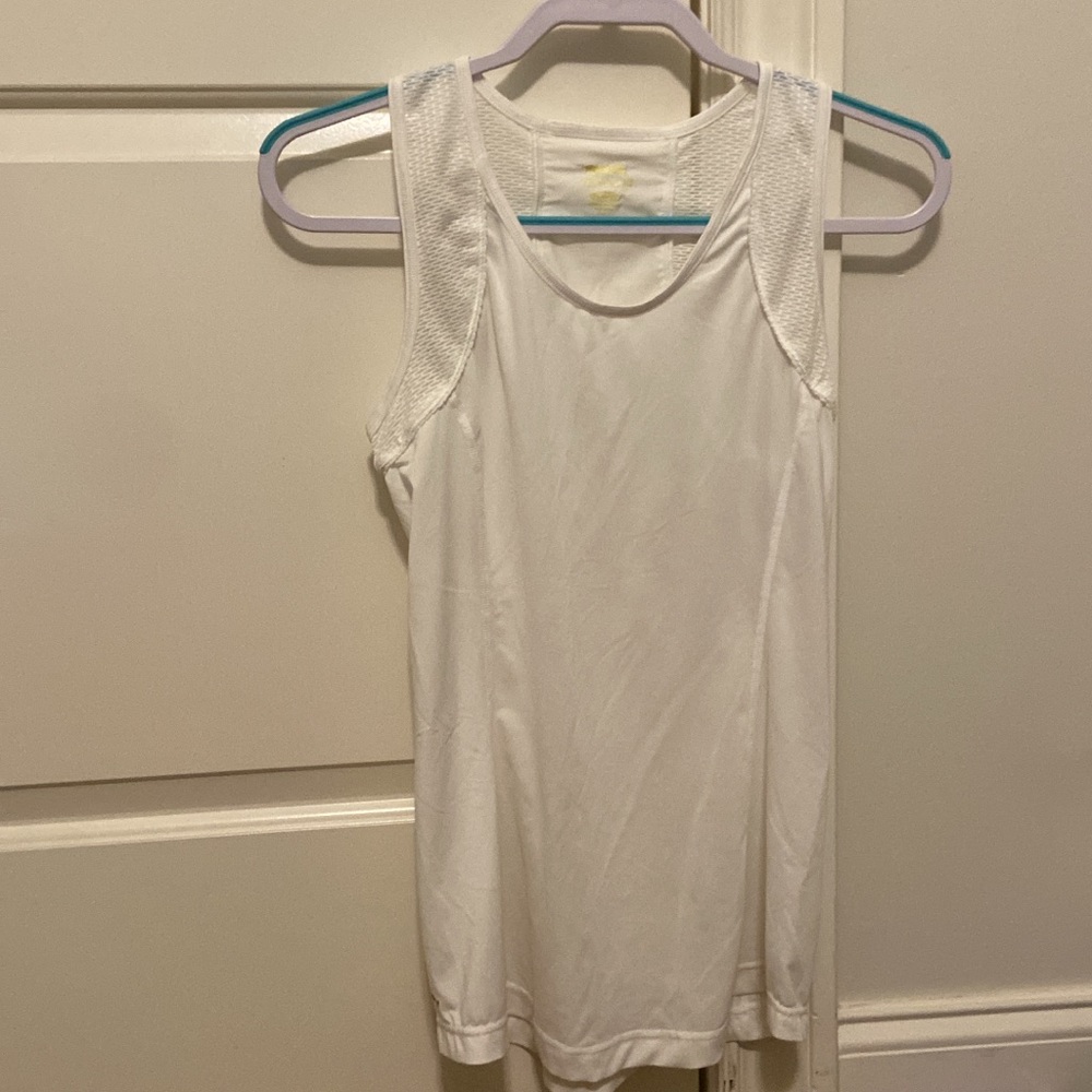 Reebok white workout tank